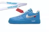 zapatos nike air force 1 et off white blue pour homme